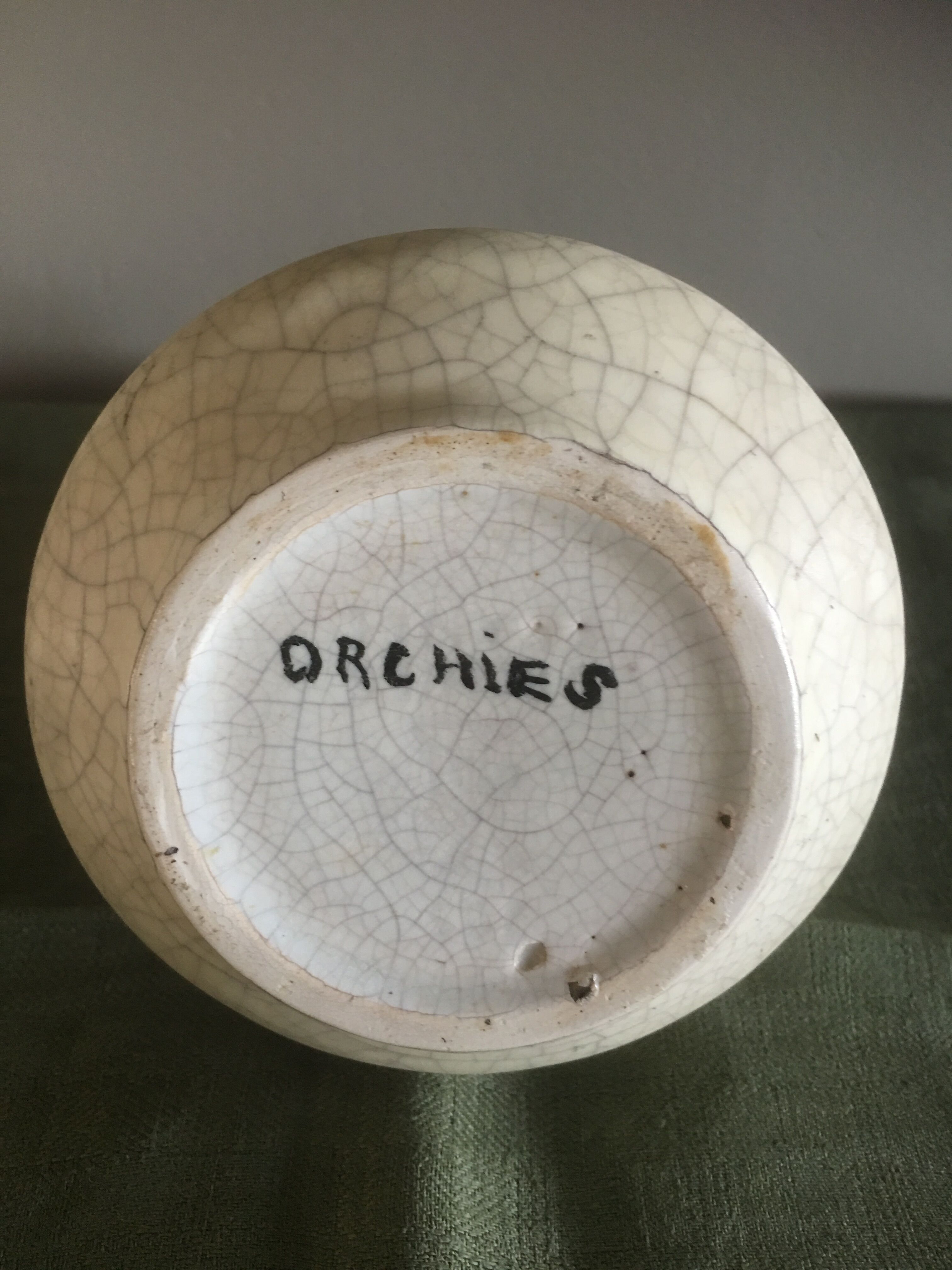 Praticality orchies cracked ceramic vase