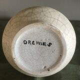 Vase soliflore en céramique craquelée orchies