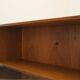 Teak display cabinet with glass doors, Denmark, 1970s