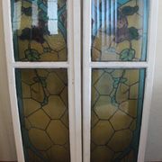 Paire de vitraux de Jacques Gruber art nouveau