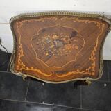 Louis XV style bedside table in marquetry