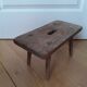 Tabouret bas en bois massif