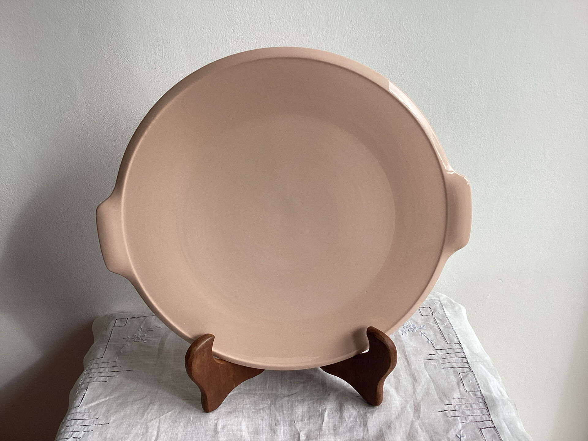 Round plate digoin sarreguemines france