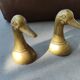 Paire de canards en laiton serre-livres