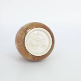 Small Mid-Century Scandinavian Modern Collectible Brown Stoneware Vase by Gunnar Borg for Höganäs Ke