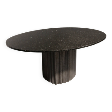 Table à manger brutaliste chic par Max Papiri 1970 Italie