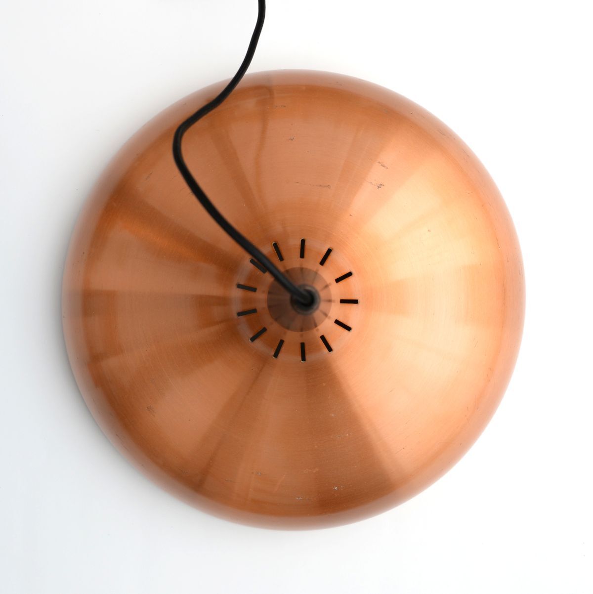 Vintage danish pendant lamp in copper 60's