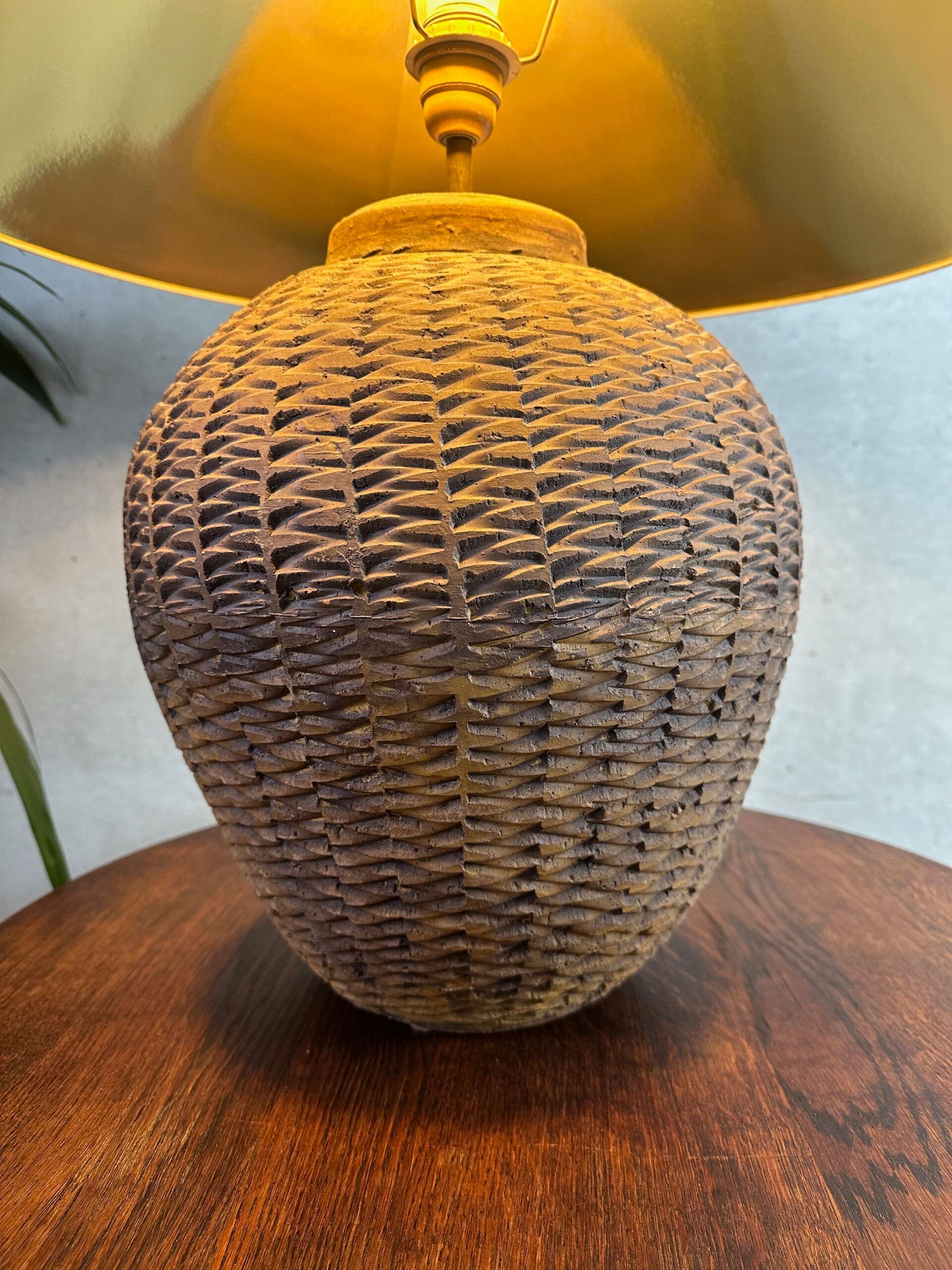 XL wabi sabi table lamp – Terracotta