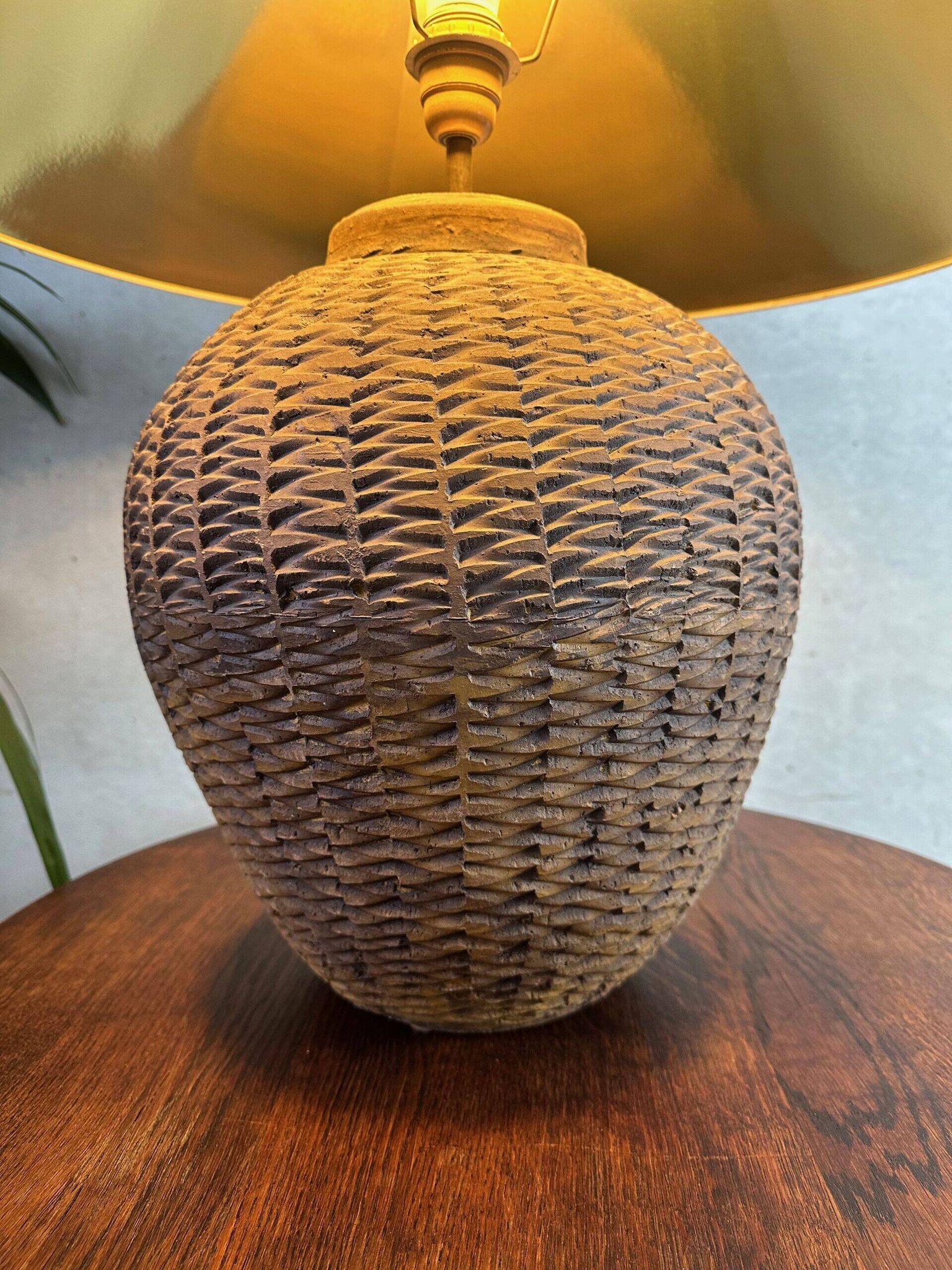 XL wabi sabi table lamp – Terracotta