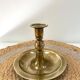 Antique brass candle holder