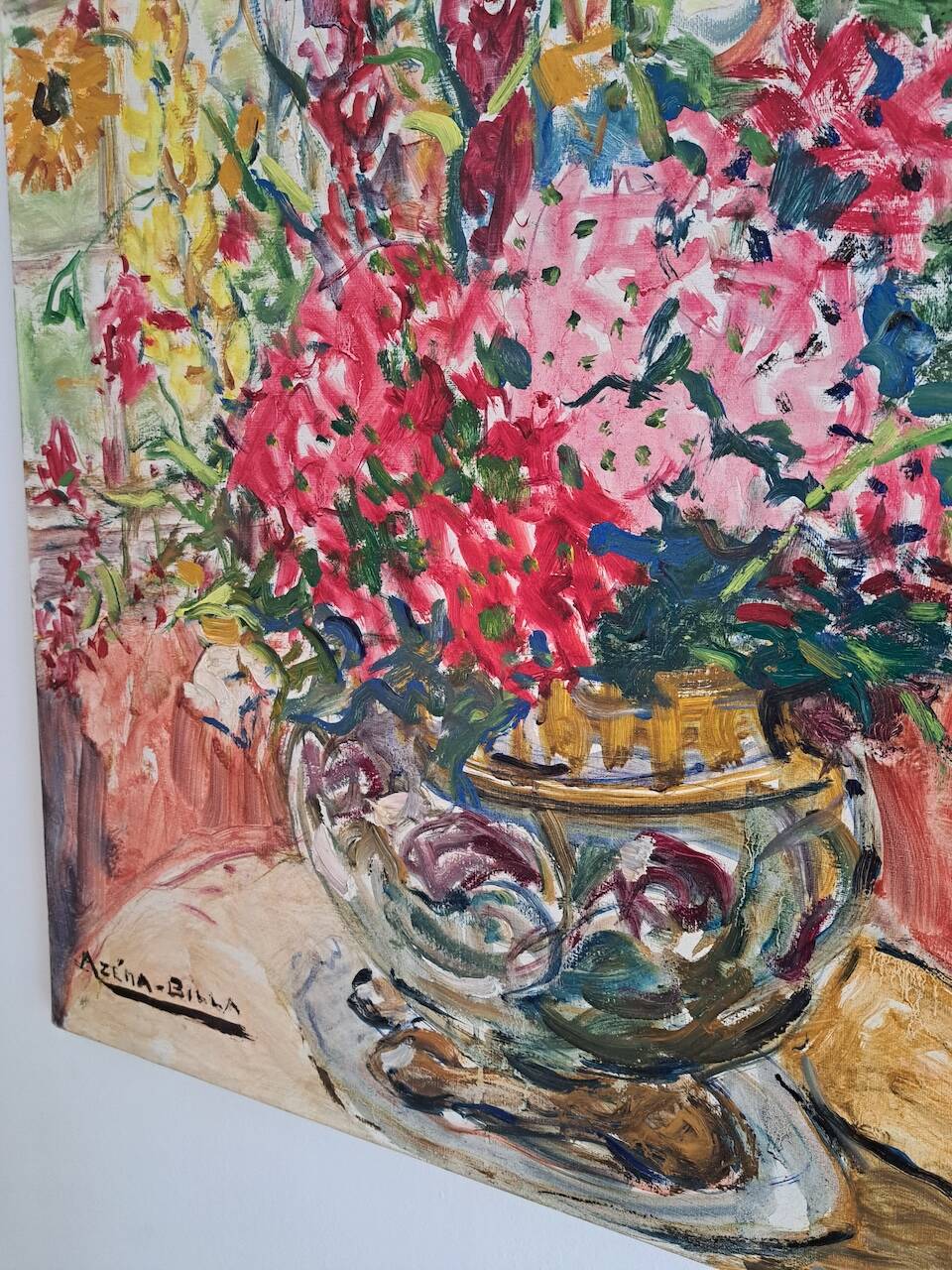 Bouquet of Flowers Painting by Azéma Billa