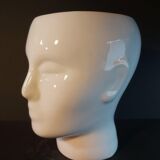 Vase cache-pot tête d'homme from the 70s