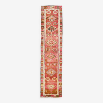 3x12 rustic primitive vintage runner rug, 88x365cm