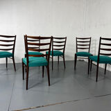 Mid-Century Modernist Danish Teak Dining Chairs 1950s, Set of 6