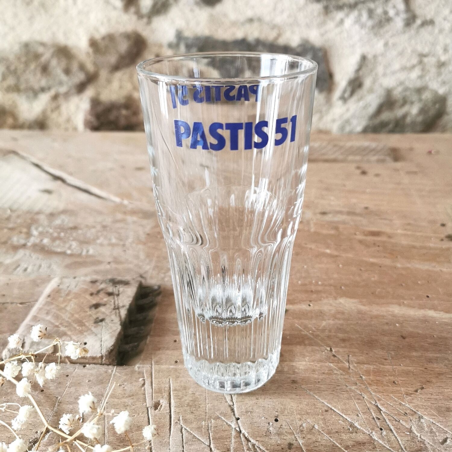 6 Pastis 51 Vintage Glasses.