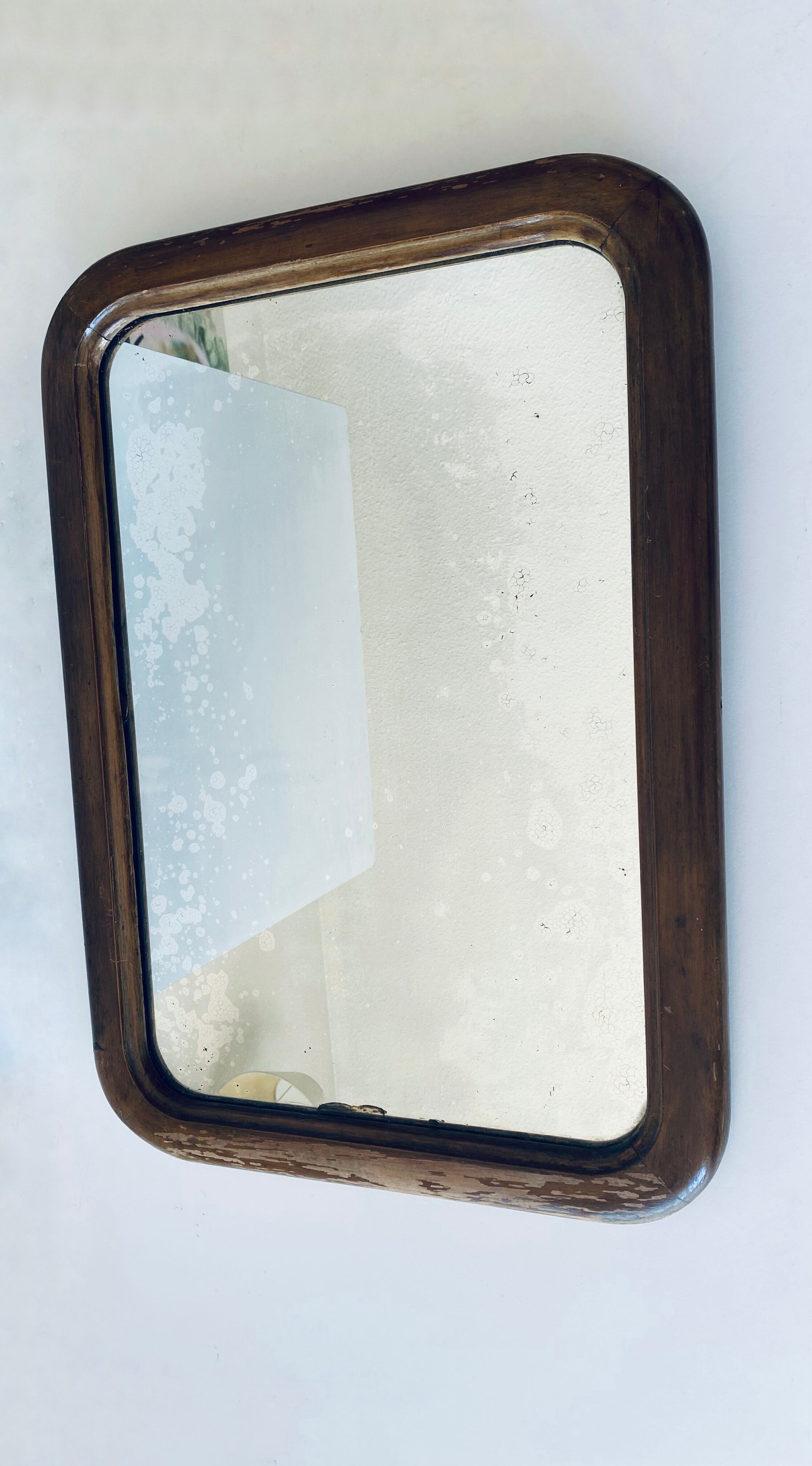 Old rectangular mirror