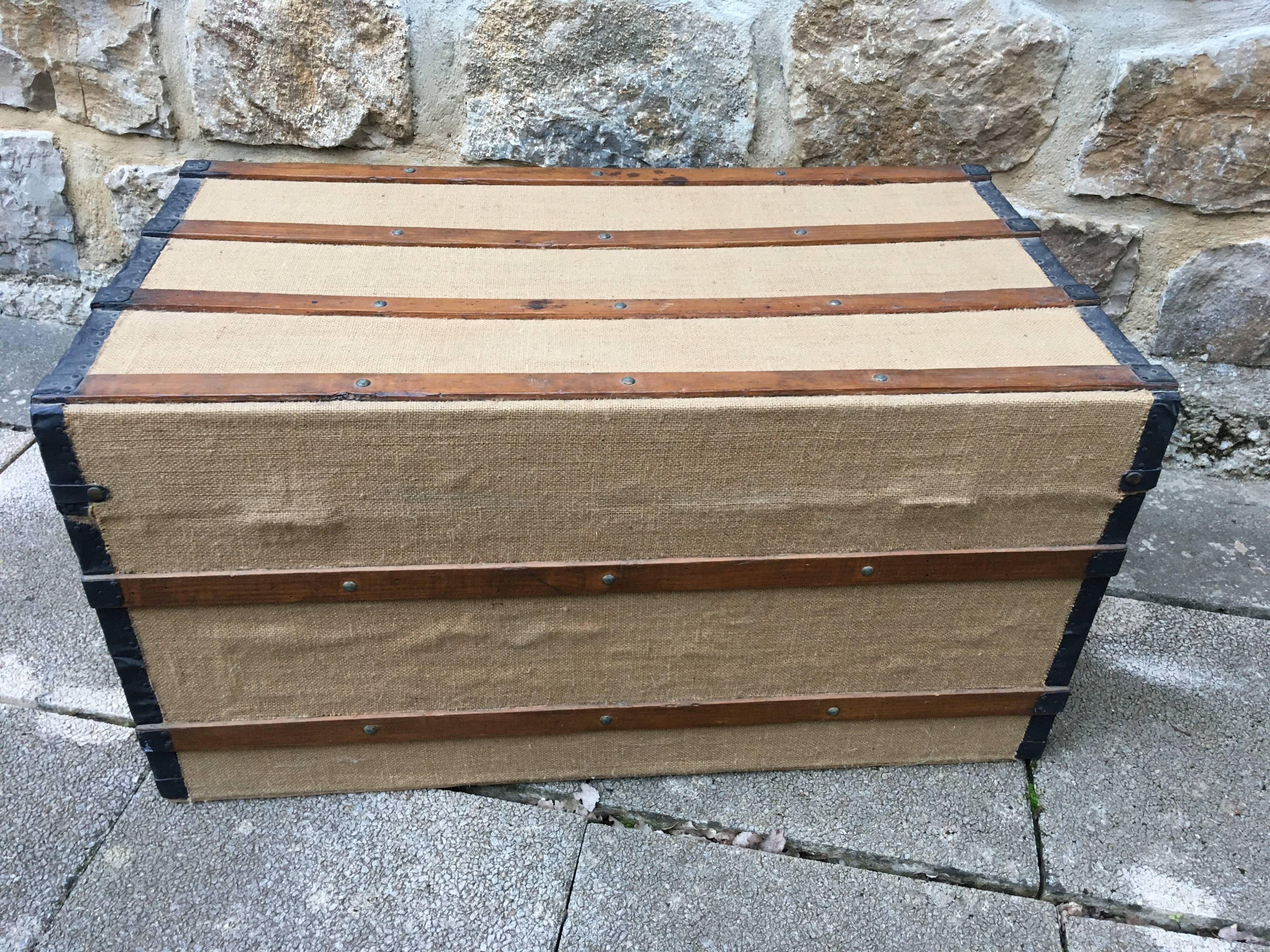 19th-century travel trunk