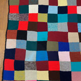 Handmade wool crocheted Granny square blanket