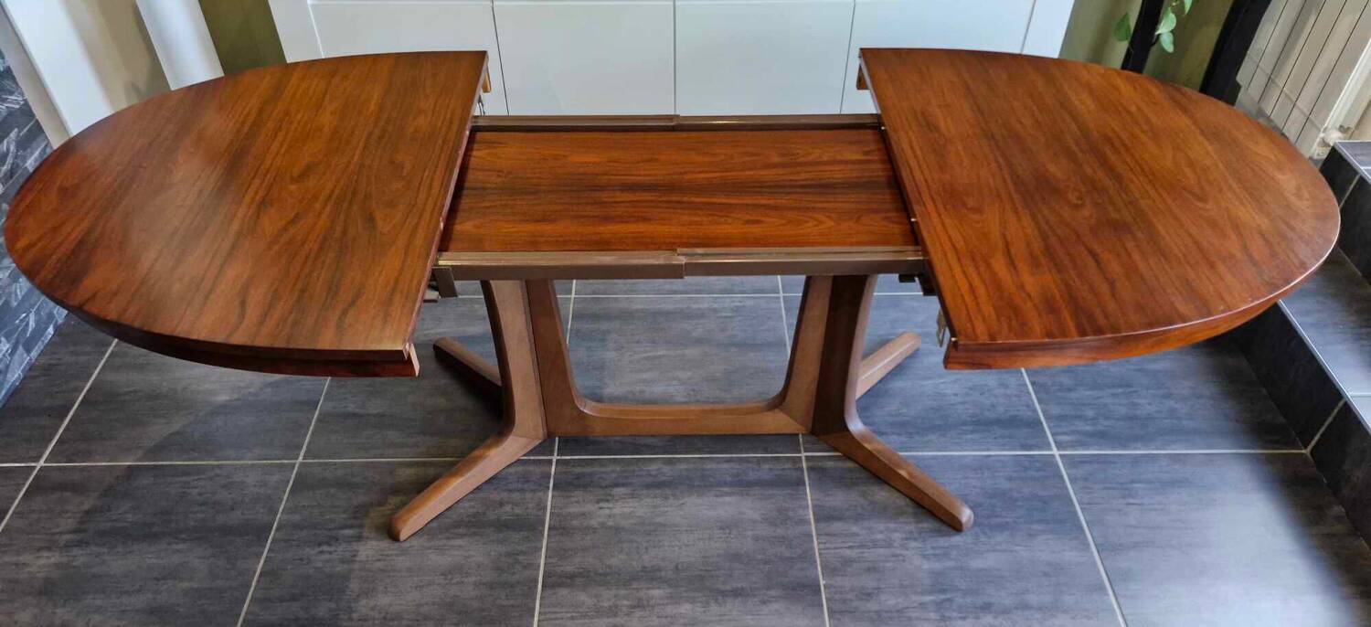 Vintage extendable table Baumann 1970s