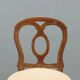 Antique walnut chairs with horsehair upholstery, Italy, 19th century.