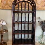 Vintage rattan shelf