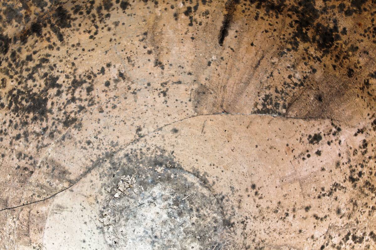 Large turned terracotta jar, 19th century