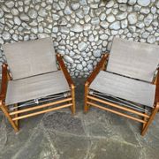 Pair of Safari Cikada armchairs by Bengt Ruda for IKEA, Sweden, 1970.