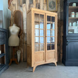 Vitrine vintage en chêne années 50 (rénovée)