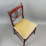 Set of six faux bamboo style chairs