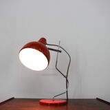 1970s josef hurka red table lamp for lidokov, czechoslovakia