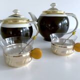 Art Deco Coffee Teapot Set with Cups