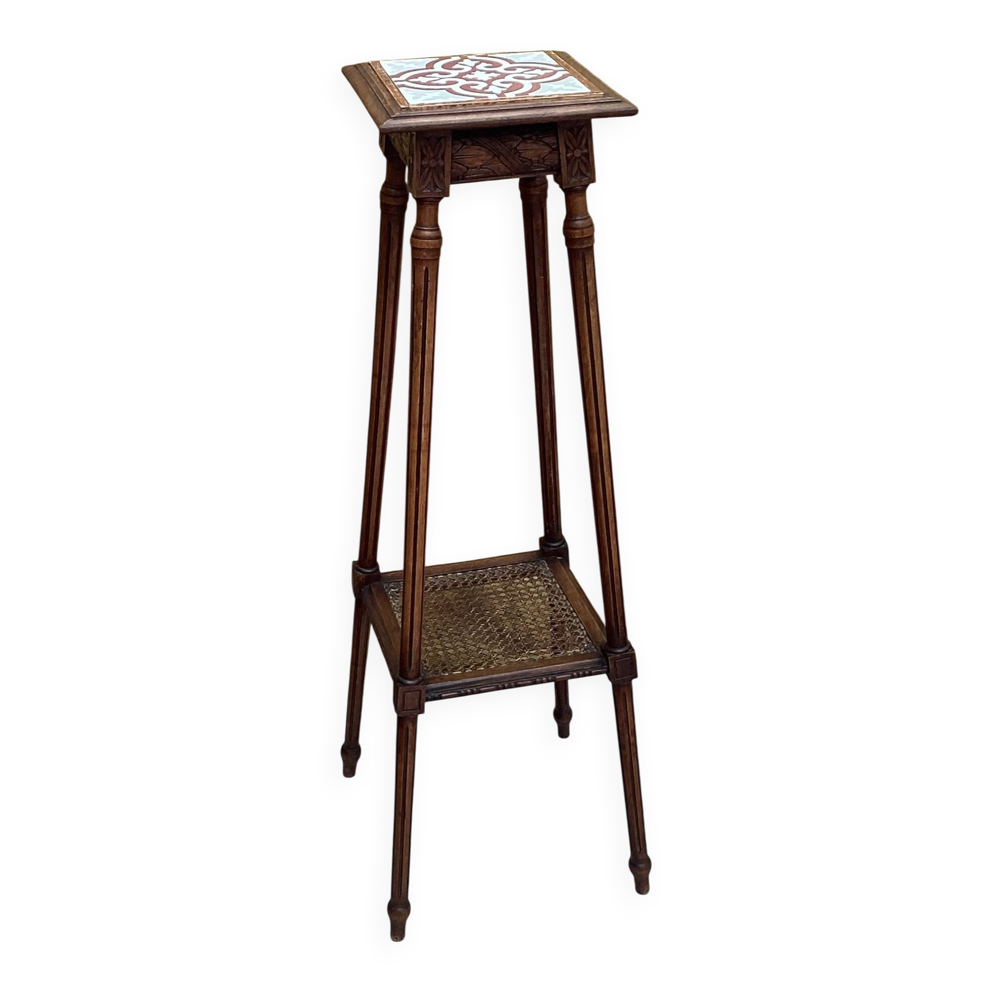 Sellette art déco en bois dimension: hauteur-107 cm- largeur-38 cm-