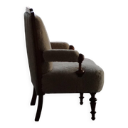 Danish two-seater canapé from the early 20th century in merino wool and wood, 1930s.