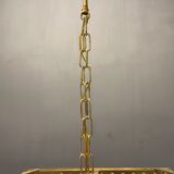 Italian Murano Glass Prism Triedri Chandelier Lamp