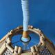 Rattan suspension - bohemian light fixture - vintage bamboo lamp