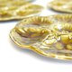 Seashell or oyster plates, Gien earthenware, 1950s