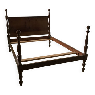 Mahogany column bed from Cuba