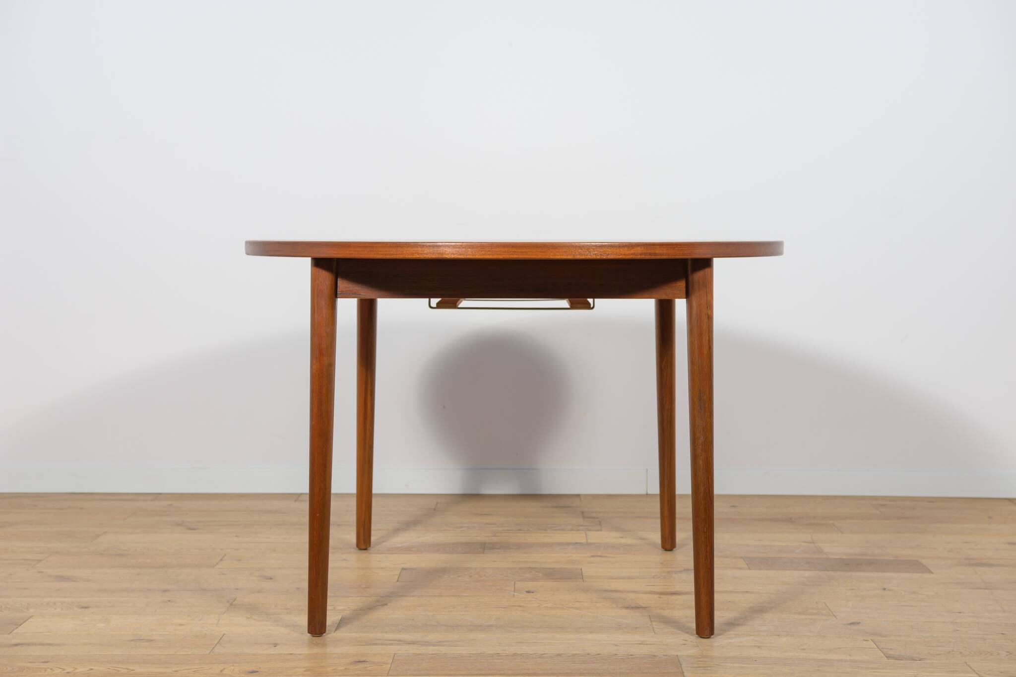 Mid-Century Round Teak Dining Table by Nils Jonsson for Hugo Troeds, Sweden