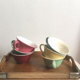 Wooden and metal tray 50s