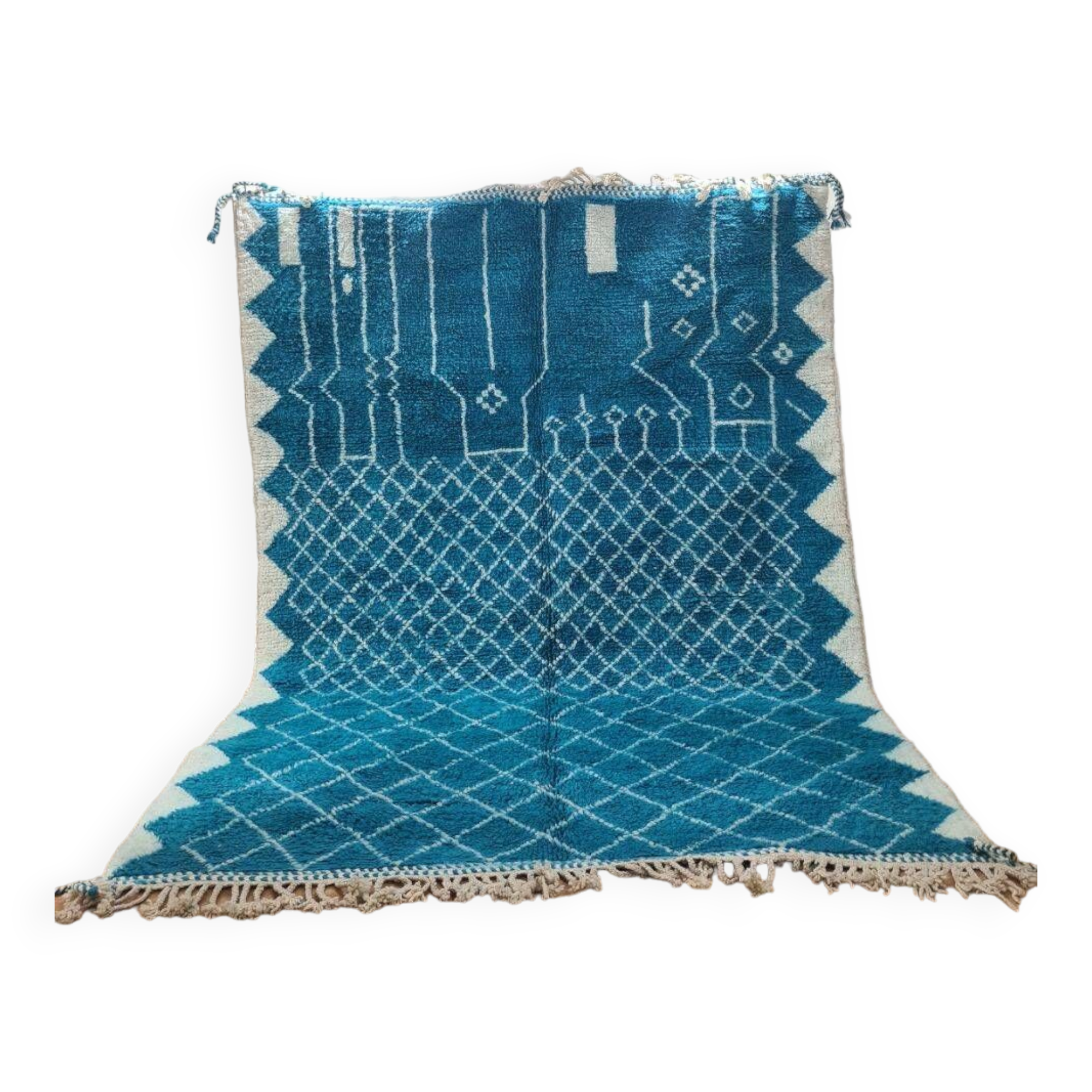 Handmade wool Berber rug 300X200 cm