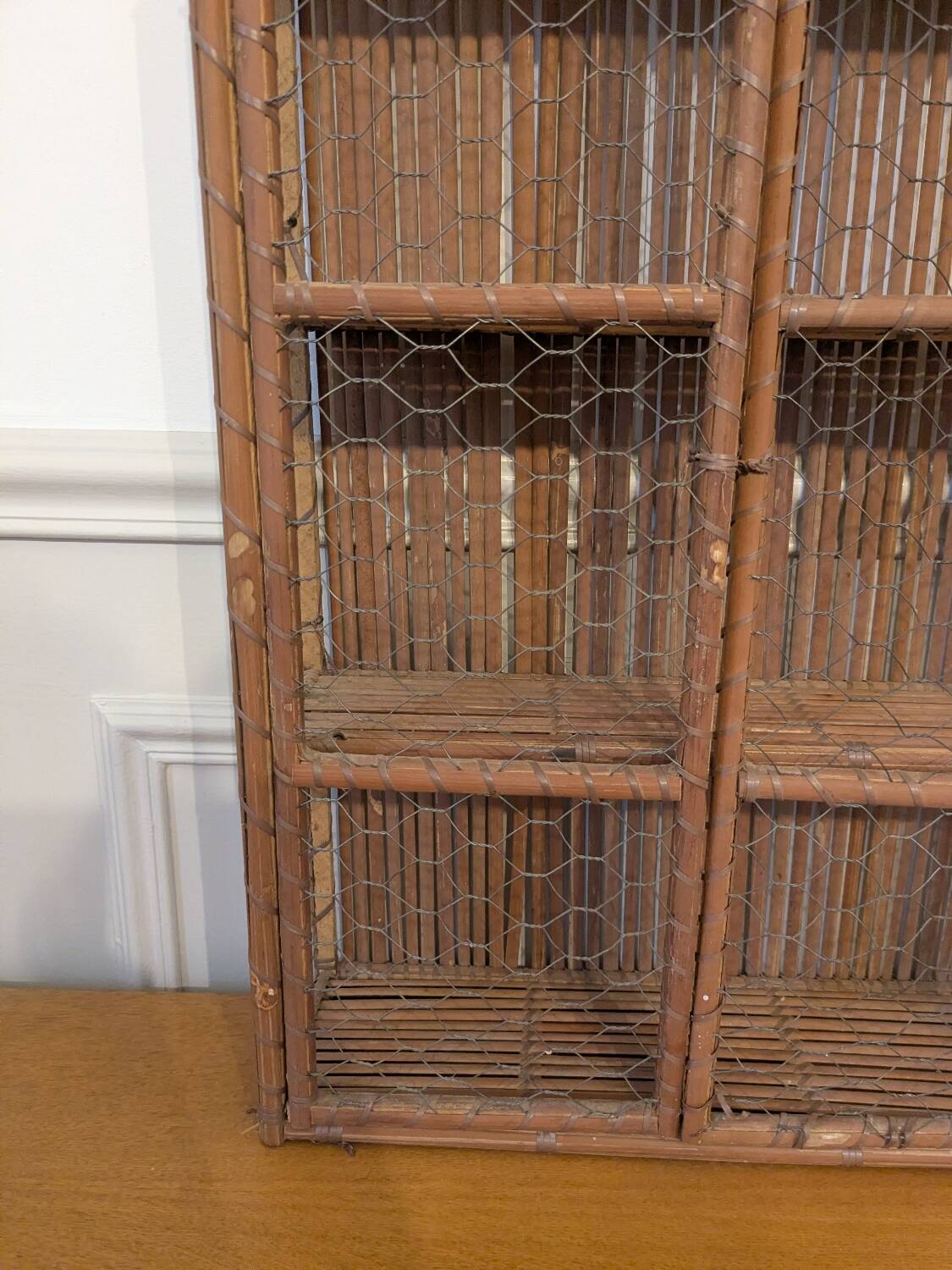 Wicker shelf