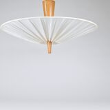 J.T. Kalmar Vienna „Dorn“ Midcentury Ceiling Lamp Flush Mount Uplight, 1950