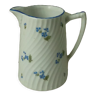 Pot a lait en porcelaine torsadee décor bleuet barbeau