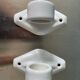White porcelain towel rack, early twentieth century