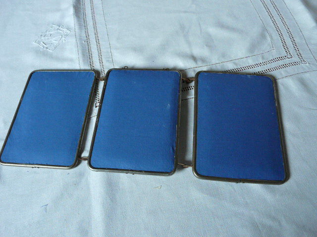 Miroir de barbier tryptique triptyque  49x21cm