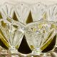 Glass and brass candy box