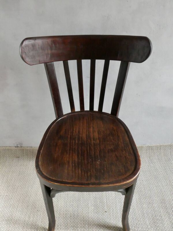 Chaise de bistrot Baumann, couleur acajou