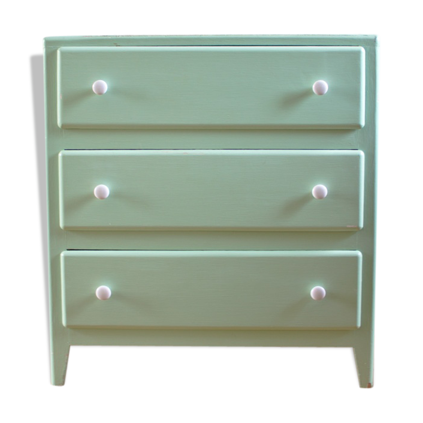 Commode vintage vert d'eau