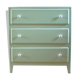 Commode vintage vert d'eau