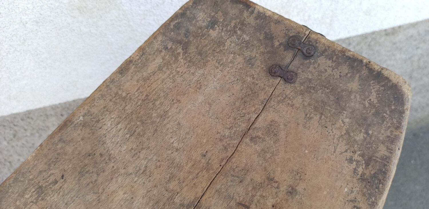 Antique wooden stool. Lobi African Art from West Africa